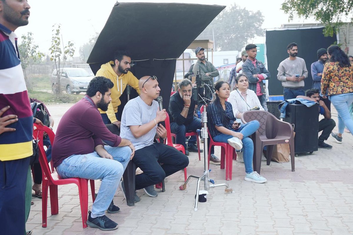 DonatiMedia's tweet photo. Capturing magic on set with the brilliant DP Ashudeep and visionary Director @NavjitButtar . Together, we're weaving a tale that'll leave you spellbound. Get ready for a visual journey like no other. 🎥✨ #CreatingMagic #BehindTheScenes #donatimedia https://t.co/Us1kGYUjVU