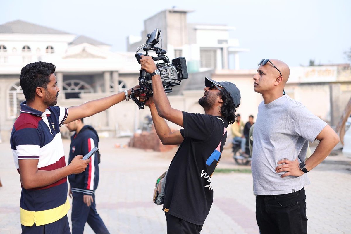 Capturing magic on set with the brilliant DP Ashudeep and visionary Director @NavjitButtar . Together, we're weaving a tale that'll leave you spellbound. Get ready for a visual journey like no other. 🎥✨ #CreatingMagic #BehindTheScenes #donatimedia