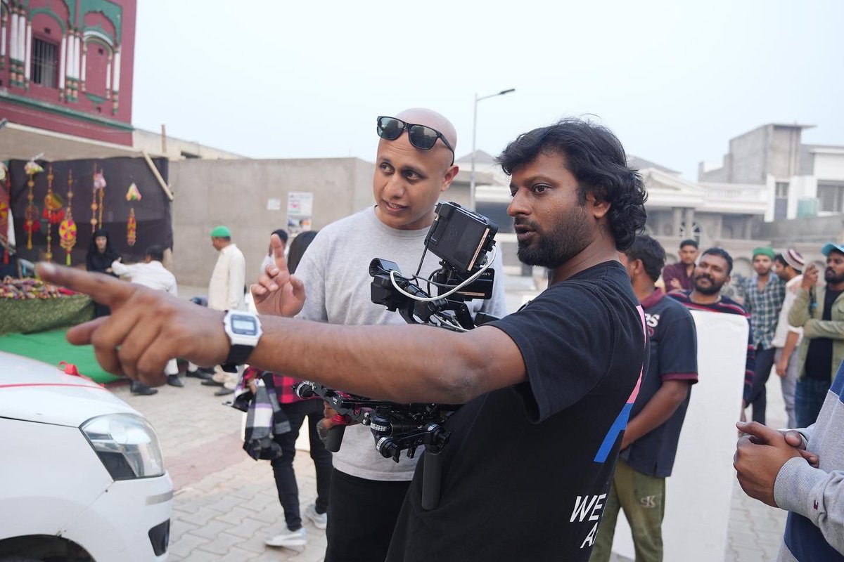 DonatiMedia's tweet photo. Capturing magic on set with the brilliant DP Ashudeep and visionary Director @NavjitButtar . Together, we're weaving a tale that'll leave you spellbound. Get ready for a visual journey like no other. 🎥✨ #CreatingMagic #BehindTheScenes #donatimedia https://t.co/Us1kGYUjVU