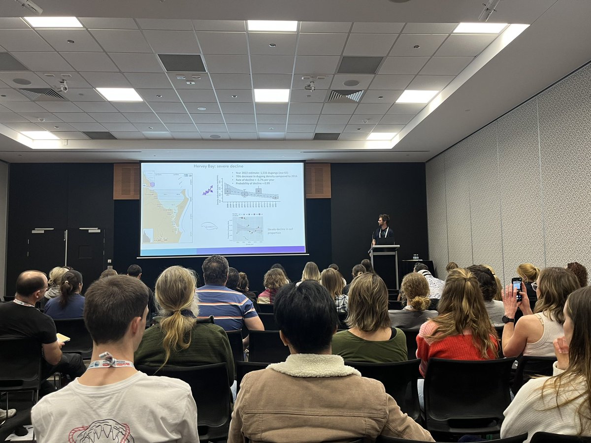 Dr Michael Rasheed (@mike_rasheed) on Twitter photo Full house for <a href="/CCleguer/">Christophe Cleguer</a> updating #AMSA2023 on the current state of #dugongs in the Great Barrier Reef and southern Queensland Full house for <a href="/CCleguer/">Christophe Cleguer</a> updating #AMSA2023 on the current state of #dugongs in the Great Barrier Reef and southern Queensland