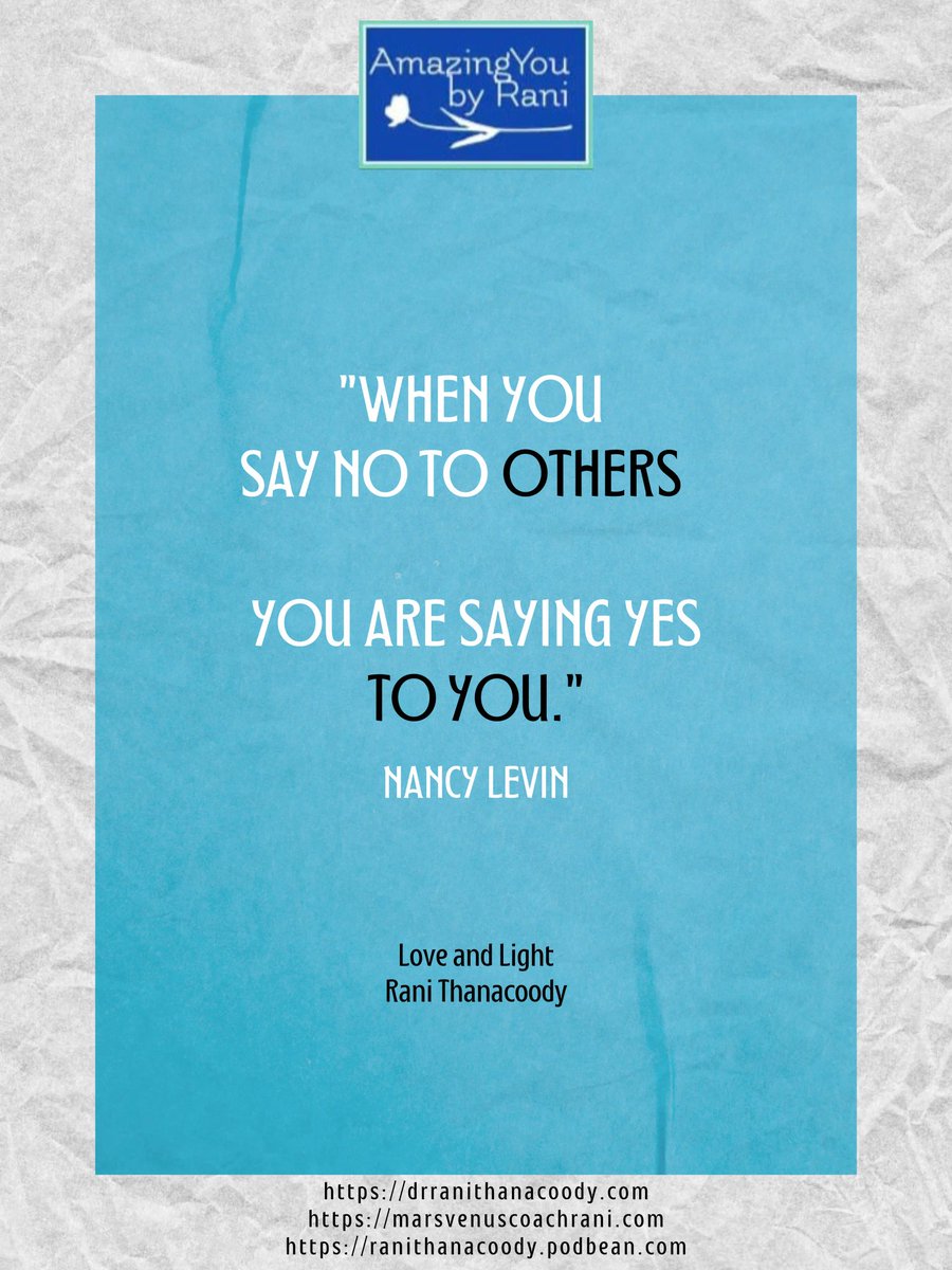 ThanacoodyRani's tweet photo. @ThanacoodyRani
@JayshreeDexter
#thanacoodyrani
#ranithanacoody
#amazingyoubyrani
#SayYesToYourself
#NancyLevin
#iamenough https://t.co/z5aMwxgImB