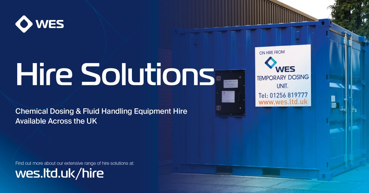 wes_group's tweet photo. Whether emergency, temporary, or long-term; WES can deliver dosing solutions and support to meet your operational needs.
 
For more information on our hire range, click the link below:
https://t.co/x12lN5InZ9 https://t.co/3mYUfGkXXy
