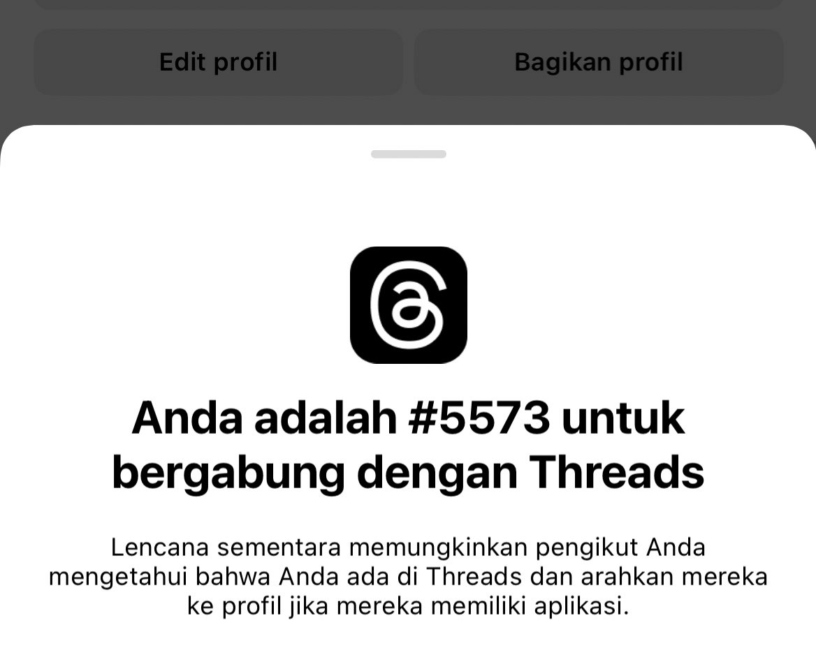 Fomo Threads follow threads.net/@aribanang