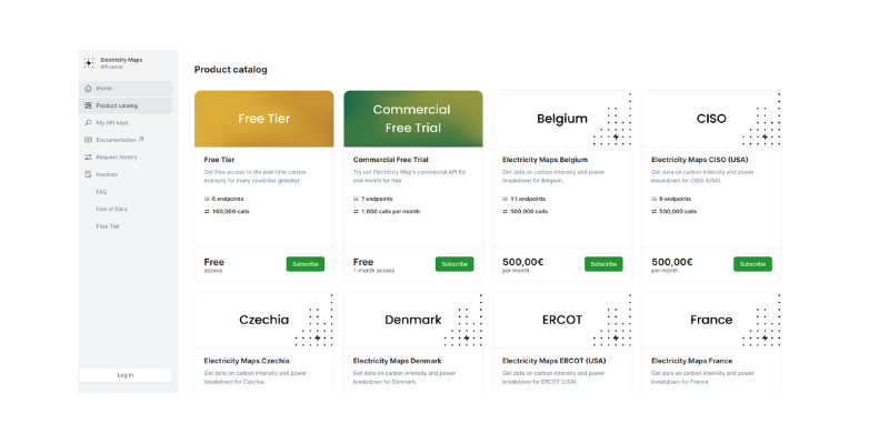Get free access to our non-commercial API 🔑

Previously the Electricity Maps free API was available on a separate domain, but now it is fully integrated and you can access it directly through our API Portal.

Learn more and access the free API here: electricitymaps.com/news/our-free-…