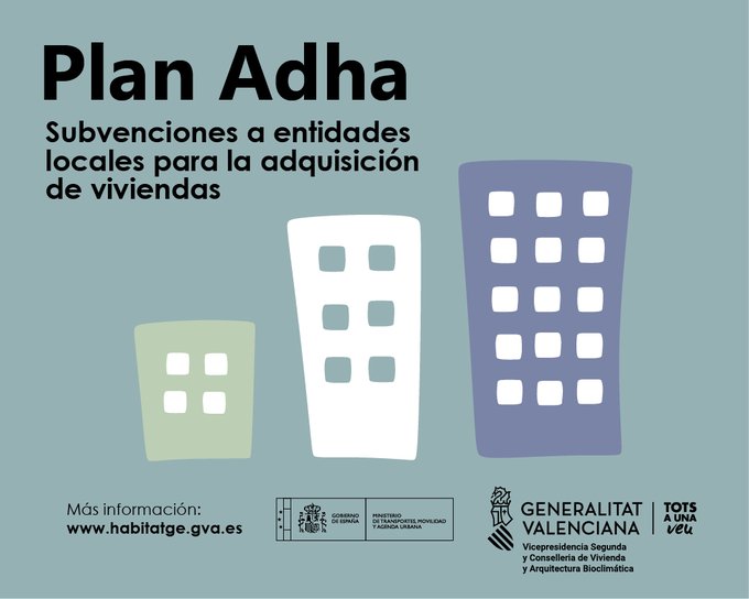 📢Continua abierta la convocatoria del #planAdha de ampliación de los parques públicos municipales.

📆Plazo presentación solicitudes: desde el 28/4 hasta el 13/9 del 2024 comunica.gva.es/va/detalle?id=…