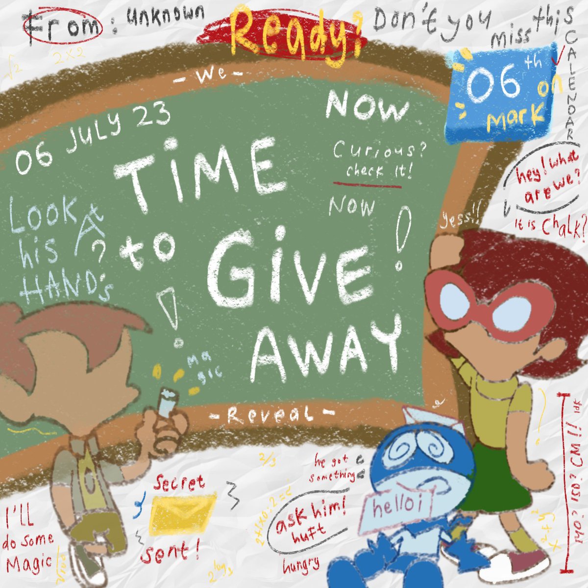 WithLovelca's tweet photo. Attention all future creative adventurers! We are giving away two free magical chalks for one lucky m͟a͟l͟e͟ and one lucky f͟e͟m͟a͟l͟e͟. Make sure you carefully follow the rules attached in the photo. This giveaway will ends on July 7th at 17:00 PM (GMT+7). Good luck! https://t.co/zzIqoL4pDu