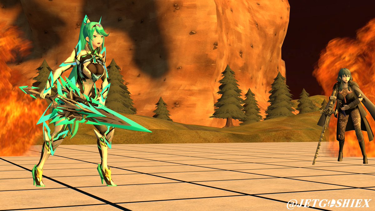 JetgoshiEX's tweet photo. Few hours later, the fight continue. Pneuma is running out of energy.
(1/3)
#XenobladeChronicles2 #γΌγγγ¬γ€γ2 #γγγ¦γ #Pneuma #Byleth #Fireemblem #Threehouse #SFM #SourceFilmmaker #Moebius https://t.co/Q7Dso1qrpv