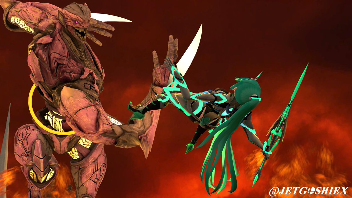 JetgoshiEX's tweet photo. Few hours later, the fight continue. Pneuma is running out of energy.
(1/3)
#XenobladeChronicles2 #γΌγγγ¬γ€γ2 #γγγ¦γ #Pneuma #Byleth #Fireemblem #Threehouse #SFM #SourceFilmmaker #Moebius https://t.co/Q7Dso1qrpv