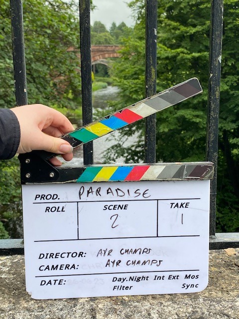 FionaEvansPlays's tweet photo. @ayrgaiety We❤️nurturing @southayrshire @ChampionsBoard1 talented young songwriters
Day 1 - #paradise music video shoot on location #alloway @GaietyCL @CultureColSco @thisissyff #KeepThePromise #CareExperience #GreatExpectations @scottnicol101 #dramaticstudios https://t.co/DlexCDMHGG
