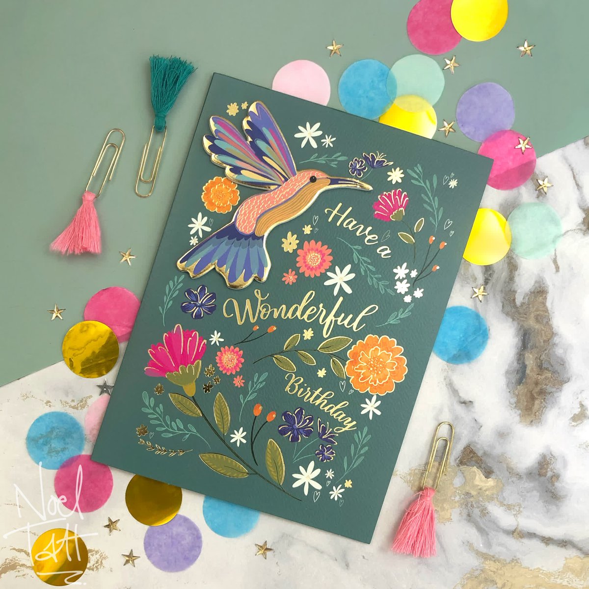 Wish them a wonderful day with this gorgeous new découpage design! 🌼 @orcharddesignhouse #greetingcards #NoelTattGroup #cards #happybirthday #birthday #new