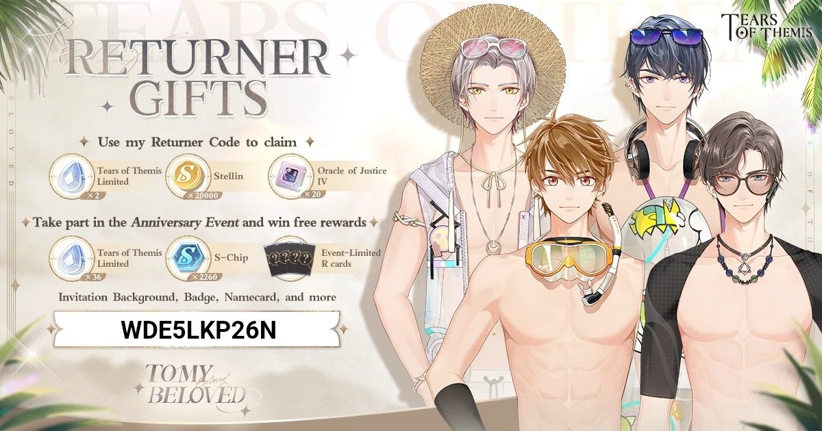 MaouiGeek's tweet image. Welcome back to Stellis!#TearsOfThemis #ToMyBeloved 
#ReturnerCode
Download link: hoyo.link/63oFDBAd