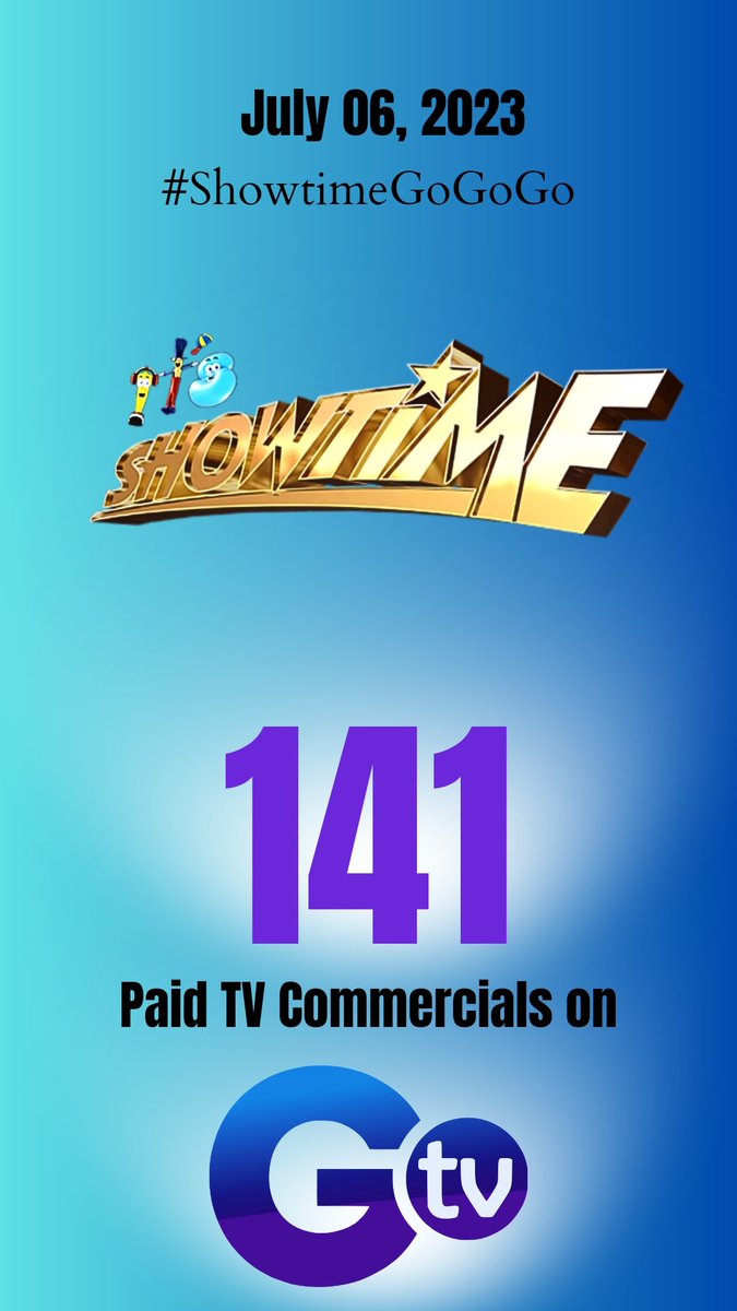 AltPrmetimeBida's tweet photo. #ShowtimeGoGoGo 
PAID TVC COUNT ON @gtvphilippines  🎉 https://t.co/lyW9MA9gSC