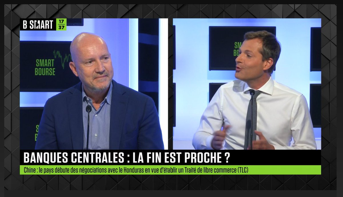 « L’enjeu est désormais de piloter les taux réels, qui vont devenir positifs". Débat sur BSmart TV avec <a href="/GregoireFavet/">Grégoire Favet</a>. 
rb.gy/33mem