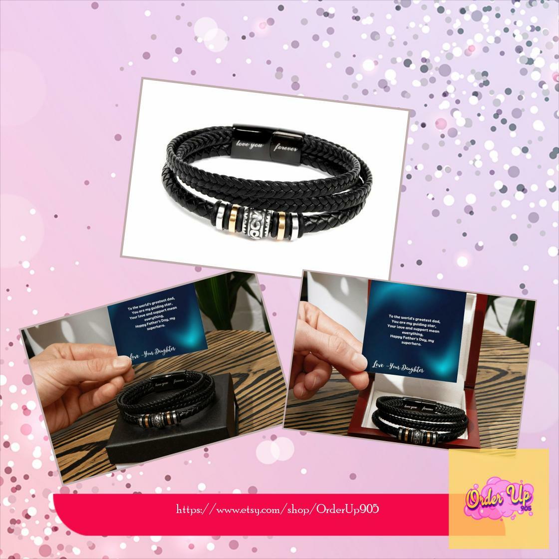 Father's Day 'Love you Forever' engraved bracelet, custom message card jewelry, Father's Day gift, gift from Daughter https://t.co/P4iVq8nIgR
#FathersDayGift #MensJewelry https://t.co/NniV8k6n7g