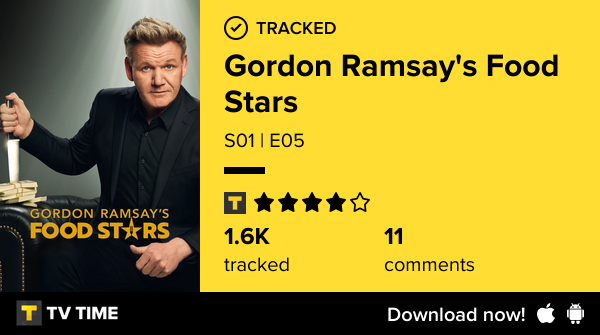 I've just watched episode S01 | E05 of Gordon Ramsay's Food Stars! https://t.co/an3NVspAUk #tvtime https://t.co/iDvySnfThD