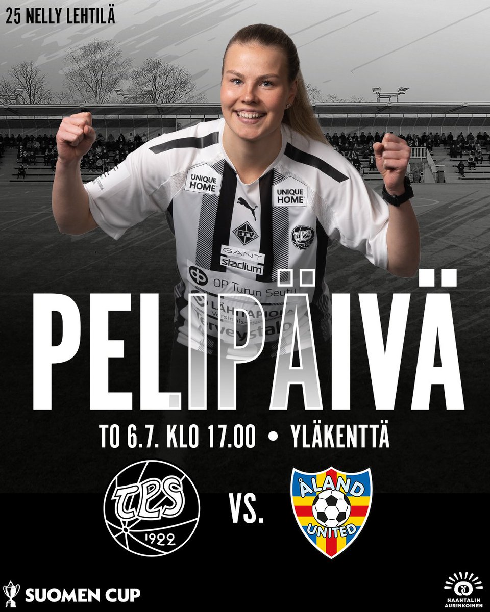 PELIPÄIVÄ! TPS kohtaa Suomen Cupin kotiottelussa Åland Unitedin.

⚽️ TPS – Åland United
🏟 Urheilupuiston Yläkenttä
⏰ To 6.7. klo 17.00
🎫 Lipunmyynti paikan päällä

#FCTPS #SuomenCup #Turku #TKOMV