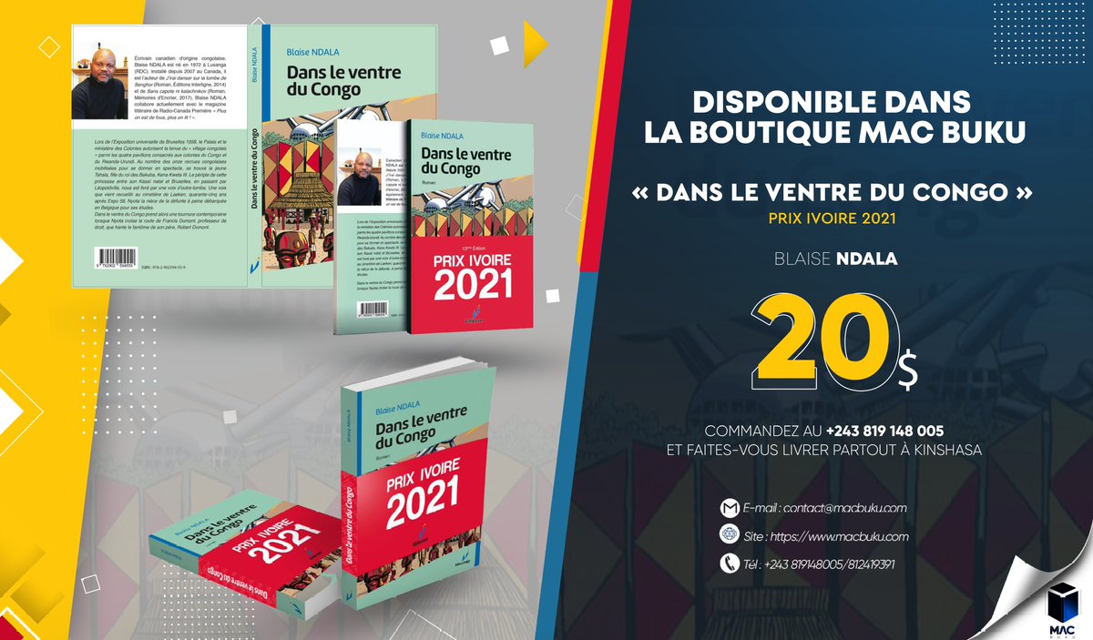 mac_buku's tweet photo. 1/4 En souvenir d'une soirée qui comptera sous le ciel nocturne de Kinshasa (05/07/2023), nous remercions @Tiguy84723485 et Bookutani pour cette merveilleuse initiative. Désormais,  @Blaise_Ndala a été accueilli par ses pairs pour présenter " Dans le ventre du Congo ". https://t.co/AgQhCXoDOo