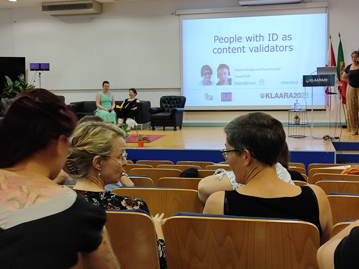 ToValidate's tweet image. Leiria #Portugal welcomed the 3rd #KLAARA Conference on Accessible Language and Communication.

👉We're happy to be part of the speakers, well represented by Tatjana and Nevenka @zavodrisa, presenting the objectives and results of the T2V #ErasmusPlus project