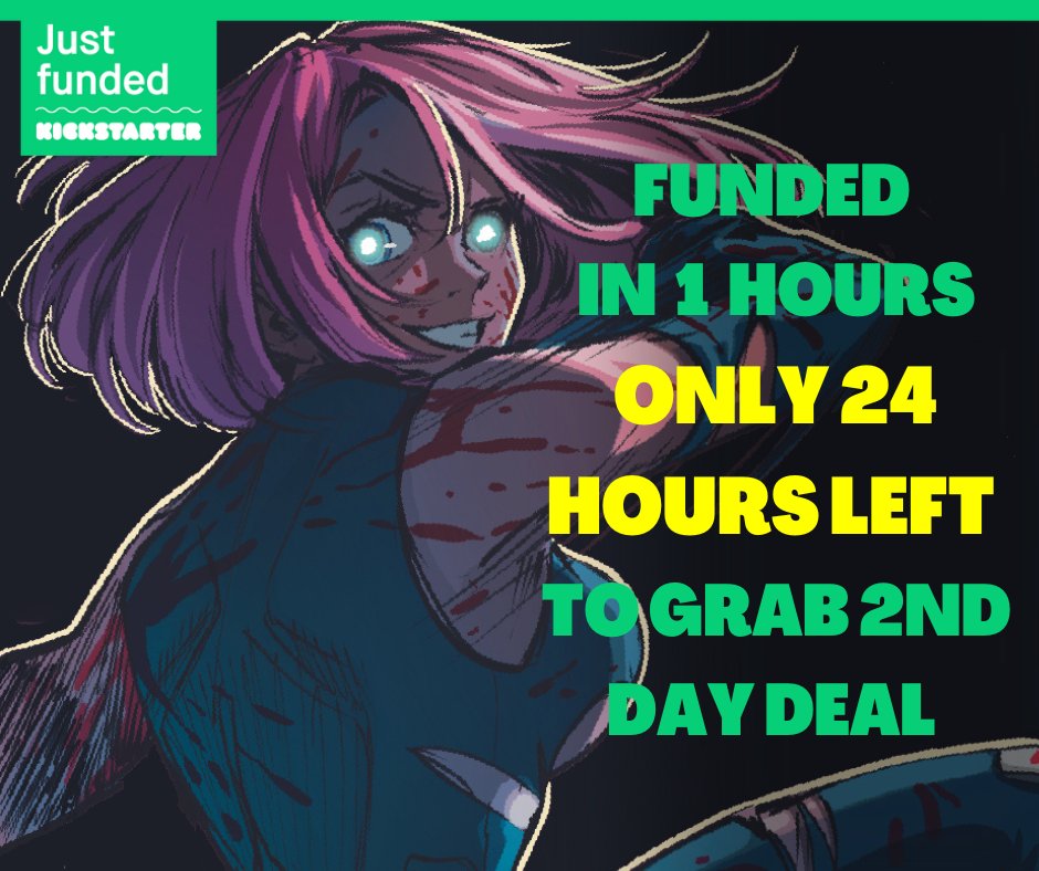 𝗙𝗨𝗡𝗗𝗘𝗗 𝗜𝗡 𝟭 𝗛𝗢𝗨𝗥!!🎉

We're at 269 backers and climbing! Thanks to the community for all the support! We’re excited to be on this journey with you! 

Back before the launch 𝘀𝗽𝗲𝗰𝗶𝗮𝗹 deal ended 👉 bit.ly/RNO2KS

#graphicnovel  | #Kickstarter | #comic