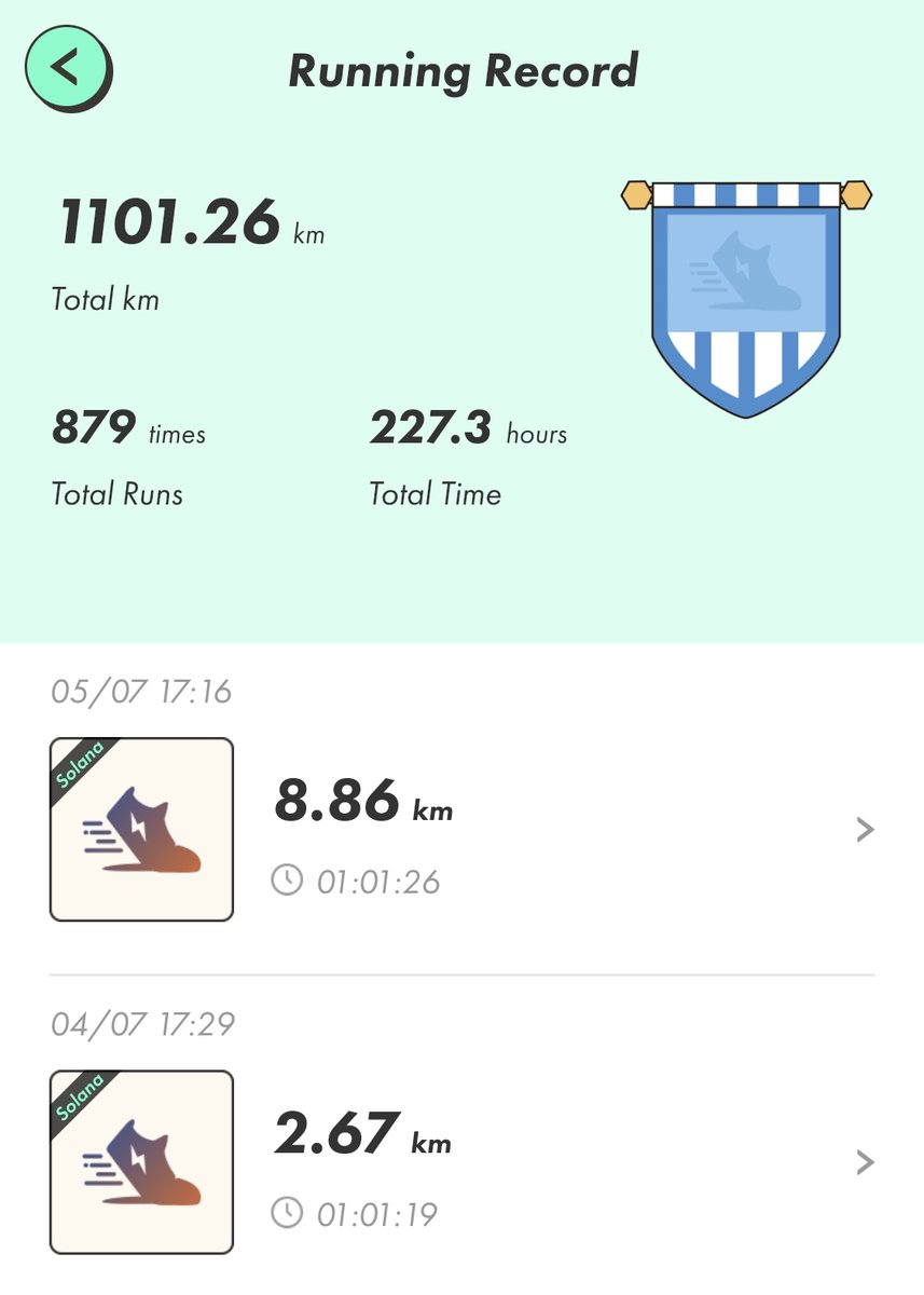 mondanft's tweet photo. phew...
#STEPN #mySTEPNrun https://t.co/m6a6lP8hXO