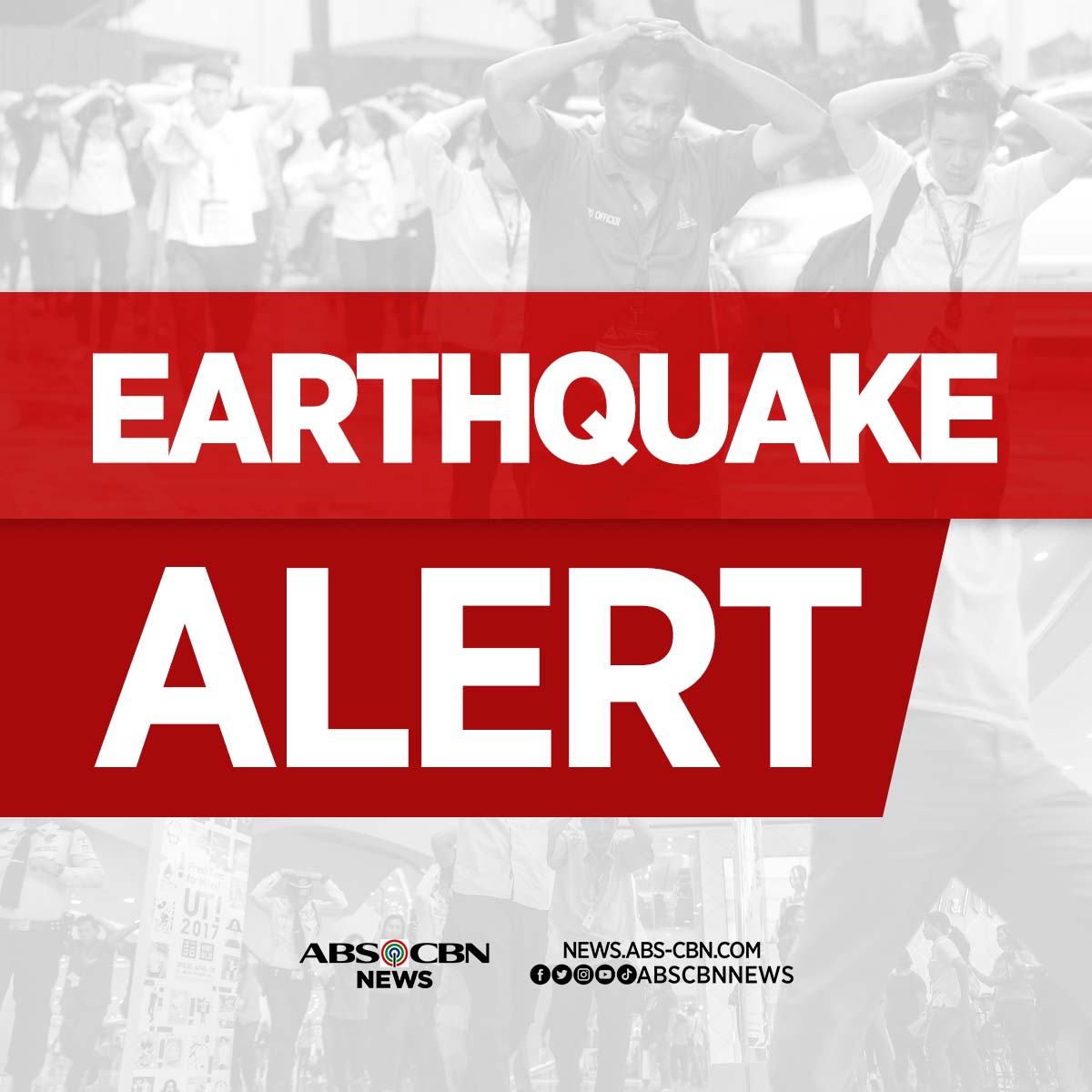 ABSCBNNews's tweet photo. An earthquake was felt in parts of Metro Manila and Bulacan at around 3:17 p.m. Did you feel it too? #EarthquakePH #LindolPH https://t.co/GyCgANcJig