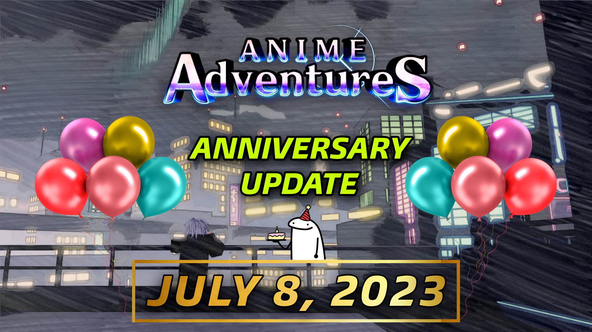 Anime Adventures on X: Shutdown for Anniversary Update will be at