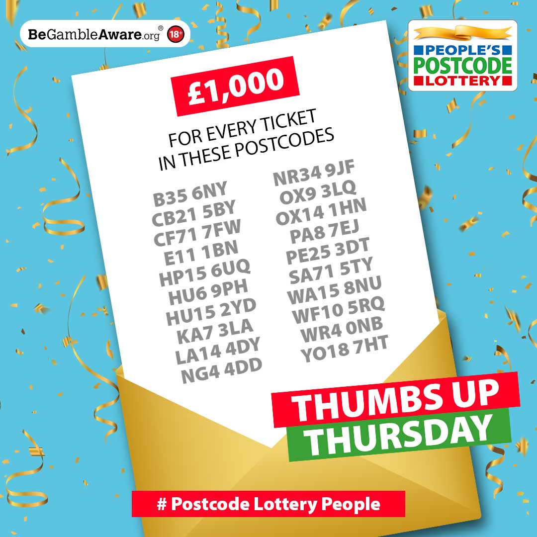 Postcode Lottery tweet media