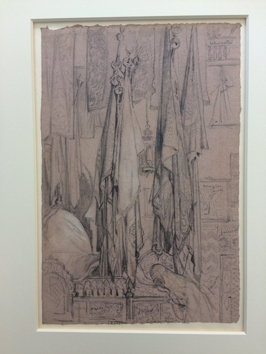 Nos 7 dessins de Gustave #Guillaumet sont revenus à #BrySurMarne après avoir bénéficié d'une belle intervention de #conservation #restauration : remise à plat, dépoussiérage, consolidation, mise sous verre des pastels, montage sous passe-partout et conditionnement adapté ! 🤩