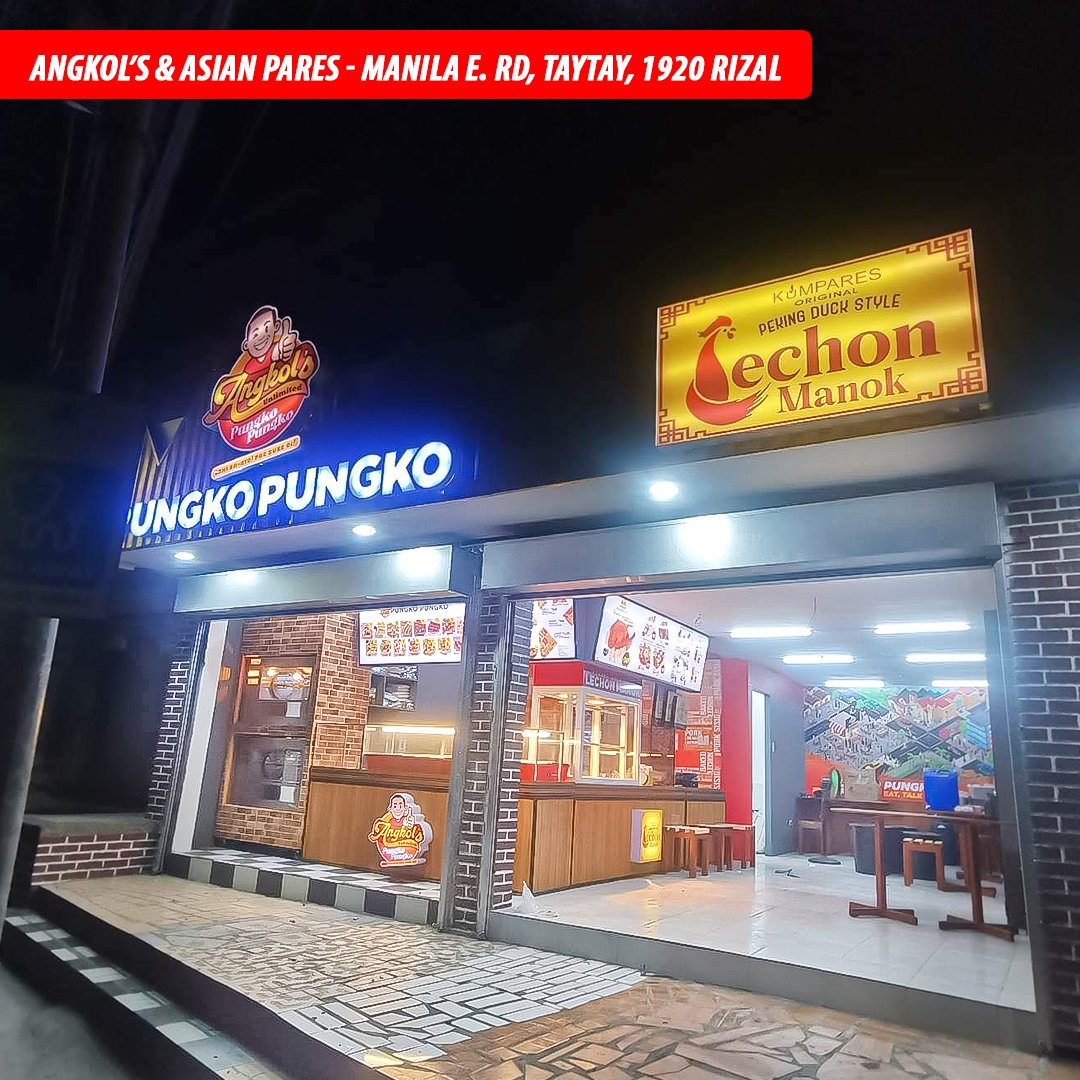 KUMPARES_OPDSLM's tweet photo. Kumpares Peking Duck Lechon Manok and Angkol's Pungko Pungko 2 in 1 Store Taytay, Rizal Branch !
Congratulations to our business partner for the successful soft opening !
Watch out for an exciting upcoming events at the branch ! https://t.co/3E5RBNdoFn