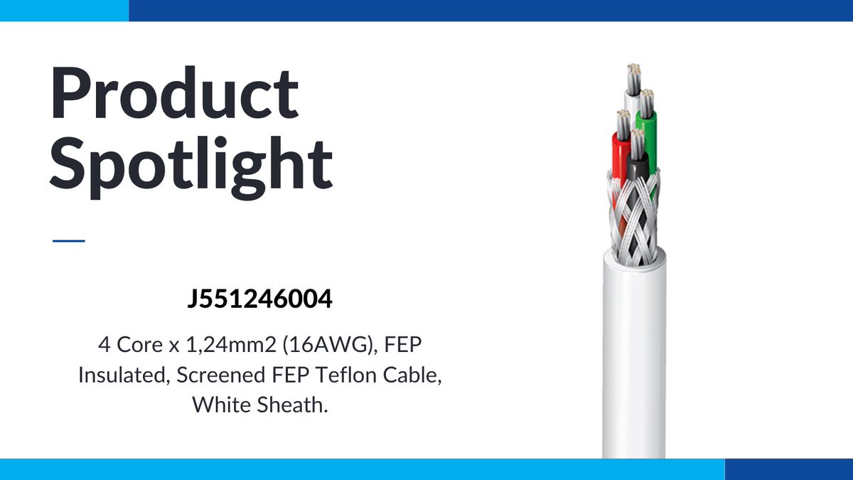 JAYCOR9's tweet image. Our spotlight today is the J551246004 cable. Check out the spec sheet for more information or chat to our sales team to find out more about this product - jaycor.co.za/PDF/J55.pdf

#JAYCOR #ProductSpotlight #J551246004 #Cable