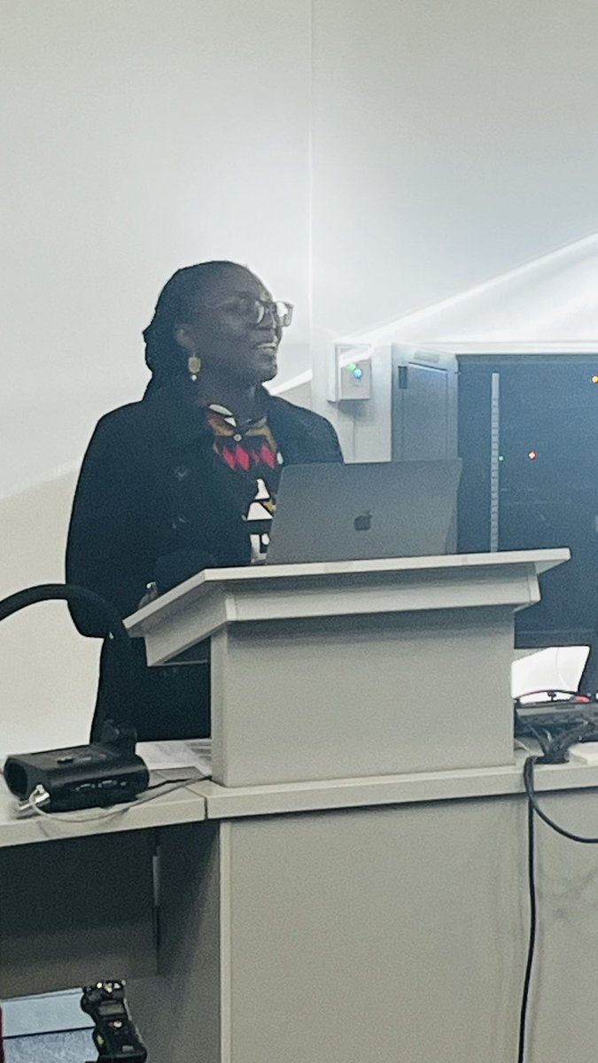 feminist_rogue's tweet photo. The unparalleled joy of listening to Prof Dina Ligaga’s @dinoleegz  Keynote at #Afems. My admiration of her scholarship and how much I think with it can’t be overstated. I read her all the time and have missed listening to her. https://t.co/QiBKQEuxt5