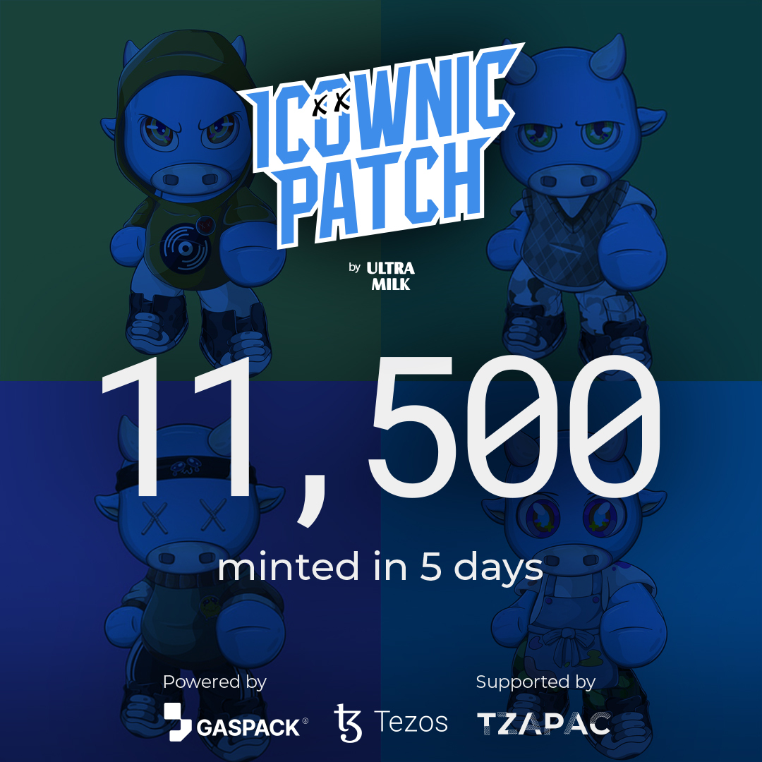 테조스가 <a href="/ultramym/">Ultra Milk Make Your Move!</a> 의 #IcownicPatch 대한 뜨거운 시장 반응을 축하합니다. 론칭 5일 만에 11,500개의 NFT가 #Tezos 에서 발행되었습니다.

테조스 인큐베이터 데모데이에서 피칭하는 
<a href="/GaspackXyz/">Gaspack</a> 는 캠페인의 핵심 팀입니다

Icownic patch를 받으러가기
icownicpatch.com/?utm_source=We…