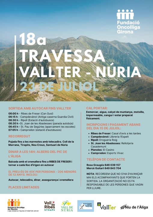 vallderibes's tweet photo. 📌23 de juliol
Travessa Vallter Núria
#valldenuria #vallderibes #PNTF #ripollèsturisme #inPyrenees #slowdays #apocapoc #Natura #muntanya @ComiQueralbs @RipollesTurisme @el9nou @OncolligaGi @ValldeNuria https://t.co/1DFpWd2z33