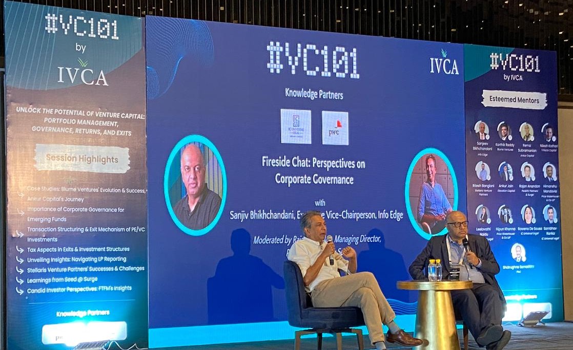IndianVCA's tweet photo. Live Now!
Industry veteran @sbikh, Founder of @InfoEdgeVC, provides his outlook on corporate governance in a fireside chat with @RajanAnandan, Managing Director, @peakxvpartners & @_surgeahead, and Chair, VC Council, @IndianVCA.
#VC101byIVCA #MaximumIndia #insights https://t.co/yBNB8eykK3
