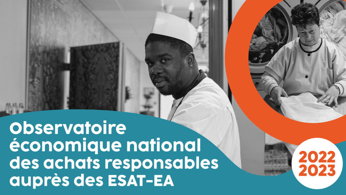 Découvrez les résultats 2022-2023 de l’Observatoire économique national des Achats responsables auprès des ESAT & EA, réalisé par le @ReseauGesat et que l'Agefiph est fière de soutenir : bit.ly/3PE32um