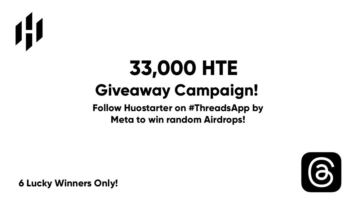 Huostarter's tweet image. #GiveawayCampaign

🧶Follow #Huostarter on #ThreadsApp
threads.net/@huostarter

🎉 Winner will be announced on Threads App!