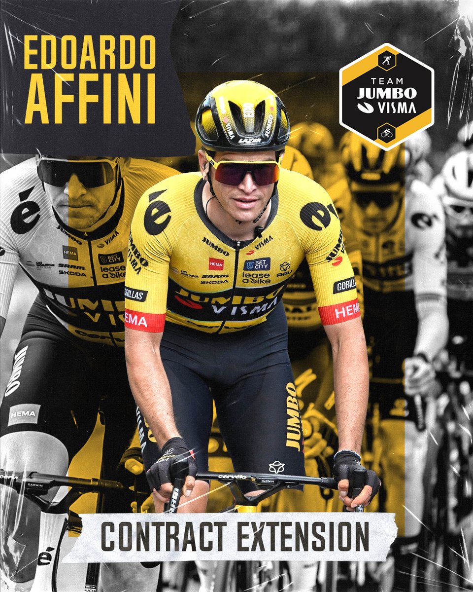 SEGcycling's tweet photo. ✍️ Three more years for @edoardo_affini at @JumboVismaRoad ‼️

The 2018 @SEGRacing Graduate will be part of the Dutch WorldTour team until the end of 2026 https://t.co/WqVxl3J4xI
