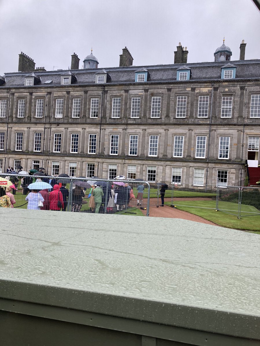 On Monday I was sweeping shit from one side of a gutter to the other…. Tuesday I was at a Royal Garden Party in Edinburgh thanks to my wonderful other half being nominated for work! Life is weird eh? @Caramelbunny6 ❤️ #RoyalGardenParty #ProudOfHer