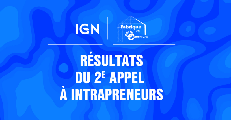 IGNFrance's tweet photo. La Fabrique des géocommuns présente les lauréats de son second appel à intrapreneurs ! 👏

👇 Découvrez les 3 projets que l’IGN va accompagner pour faire émerger de nouveaux services publics, construits autour de #Géocommuns