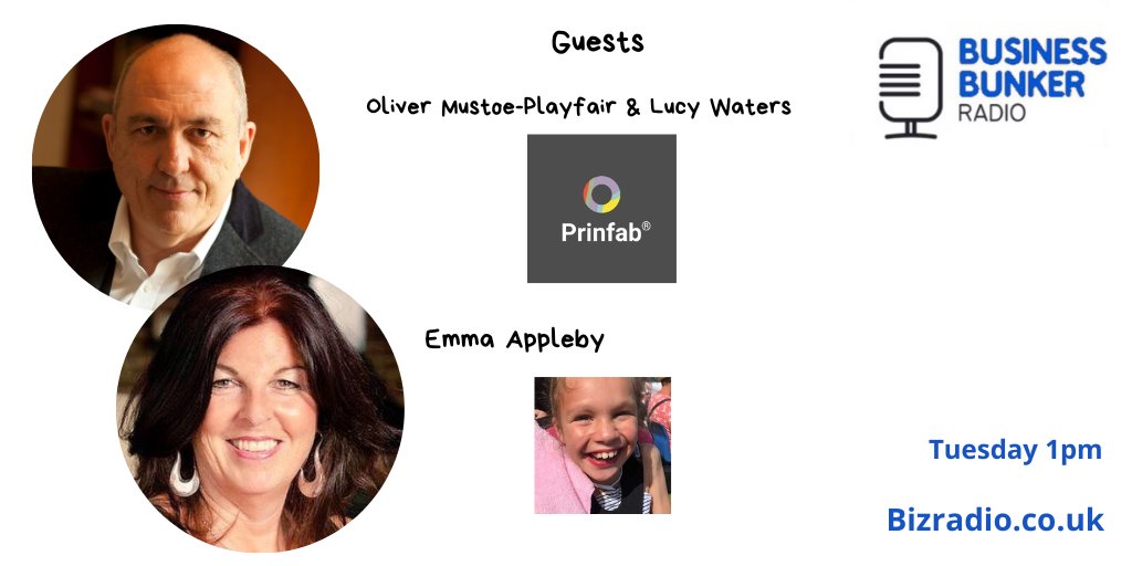 Joining me &amp; <a href="/julesserkin/">jules serkin</a> on next weeks #BBunker Radio  Show our guests are 

Oliver &amp; Lucy <a href="/prinfab/">prinfab</a> 

Emma <a href="/ForTeagan/">HelpForTeagan</a> 

All the details here ==> bizradio.co.uk