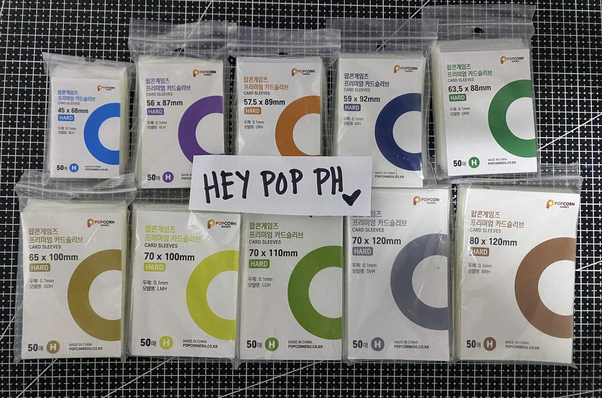 heypop_ph's tweet photo. #HeyPopPHOnhand WTS LFB PH wtb fs lfs
POPCORN SLEEVES HARD ONHAND

HELP RT 🙏

₱45 each + LSF

COD via shoppe: https://t.co/Z78BdSkfYi

SEALED 

45 x58 mm
56 x 87mm 
57.5 x 89mm 
59 x 92mm 
63.5 x 88mm 
65 x 100mm
70 x 100mm 
70 x 110mm 
70 x 120mm 
80 x 120mm https://t.co/pTaLa9tM7Q