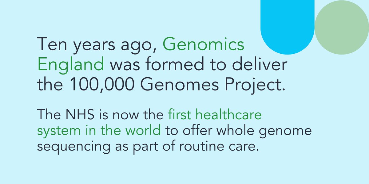 Genomics England tweet media