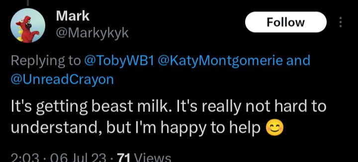"beast" milk
