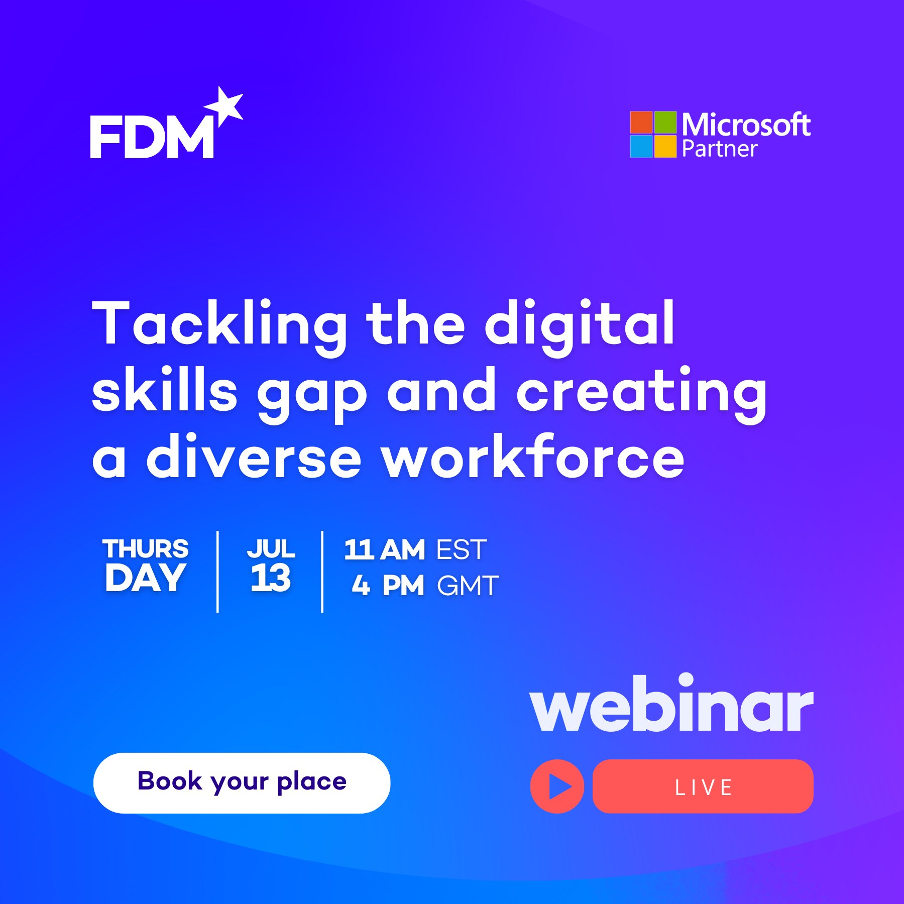 FDM Group on Twitter "Join our exclusive free webinar in partnership