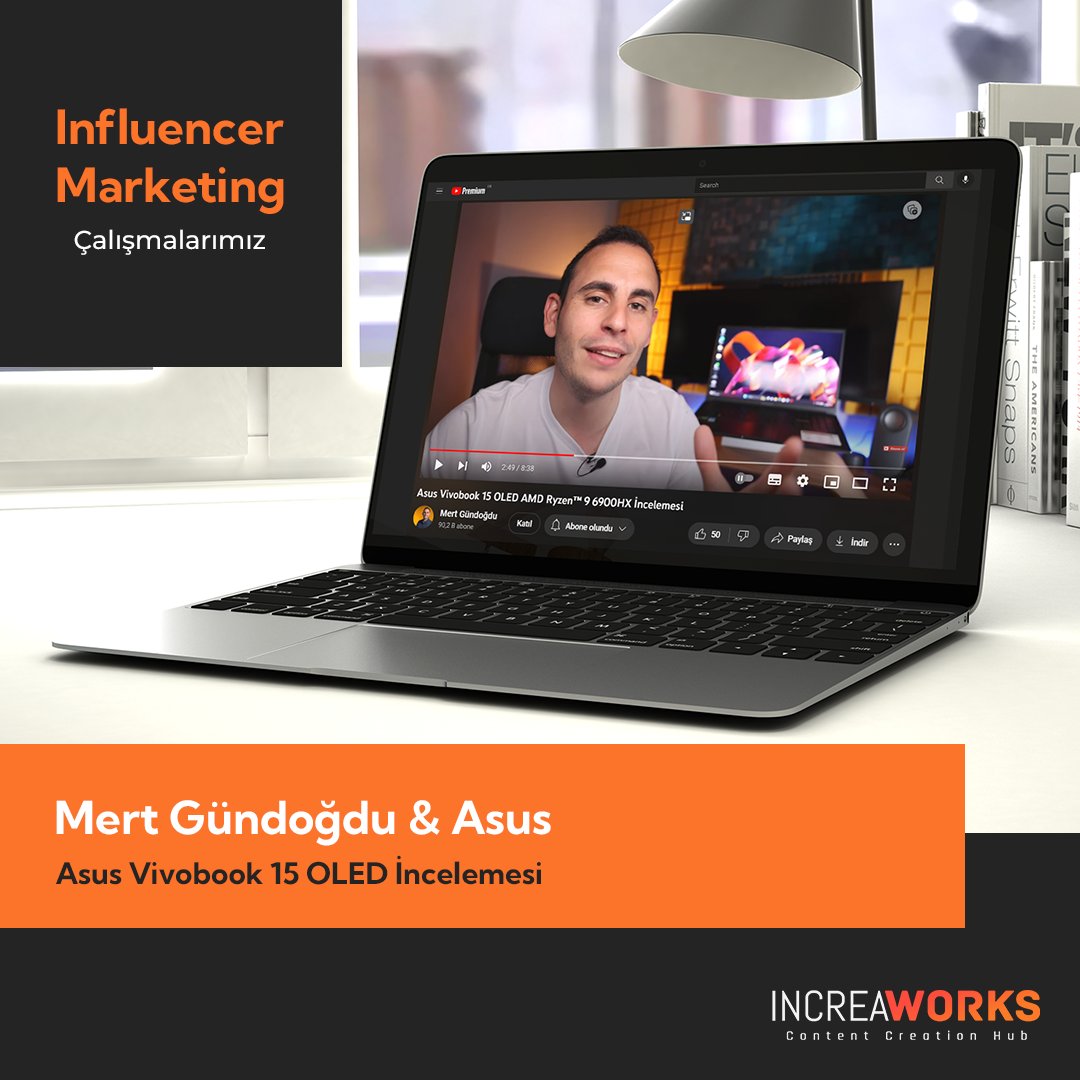 IncreaWorks (@increaworks) on Twitter photo Mert Gündoğdu & Asus ile beraber yaptığımız iş birlikteliğinde Asus Vivobook 15 OLED incelemesini gerçekleştirdik.
<a href="/mertgundogdu/">İMG</a> <a href="/asusturkiye/">TheNorth</a>
#increaworks #influencermarketing #dijitalpazarlama Mert Gündoğdu & Asus ile beraber yaptığımız iş birlikteliğinde Asus Vivobook 15 OLED incelemesini gerçekleştirdik.
<a href="/mertgundogdu/">İMG</a> <a href="/asusturkiye/">TheNorth</a>
#increaworks #influencermarketing #dijitalpazarlama
