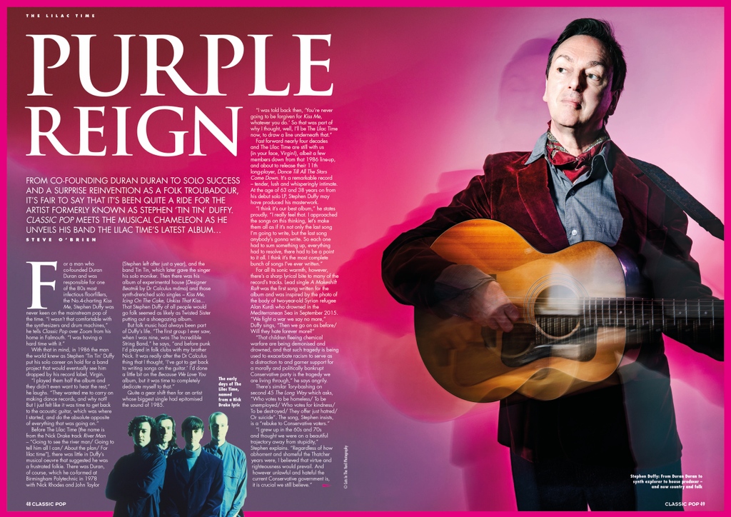 ClassicPopMag's tweet photo. In our new issue, Stephen Duffy reveals all about the new @TheLilacTime LP, Dance Till All The Stars Come Down

Single issue: https://t.co/EIN3Rgfmkw
Subscribe: https://t.co/9fTvUAPPoB
Store locator: https://t.co/5w4TuDaCu2 ⁠
Digital edition: https://t.co/71ZFxNJfTX https://t.co/q5IESbsZCb