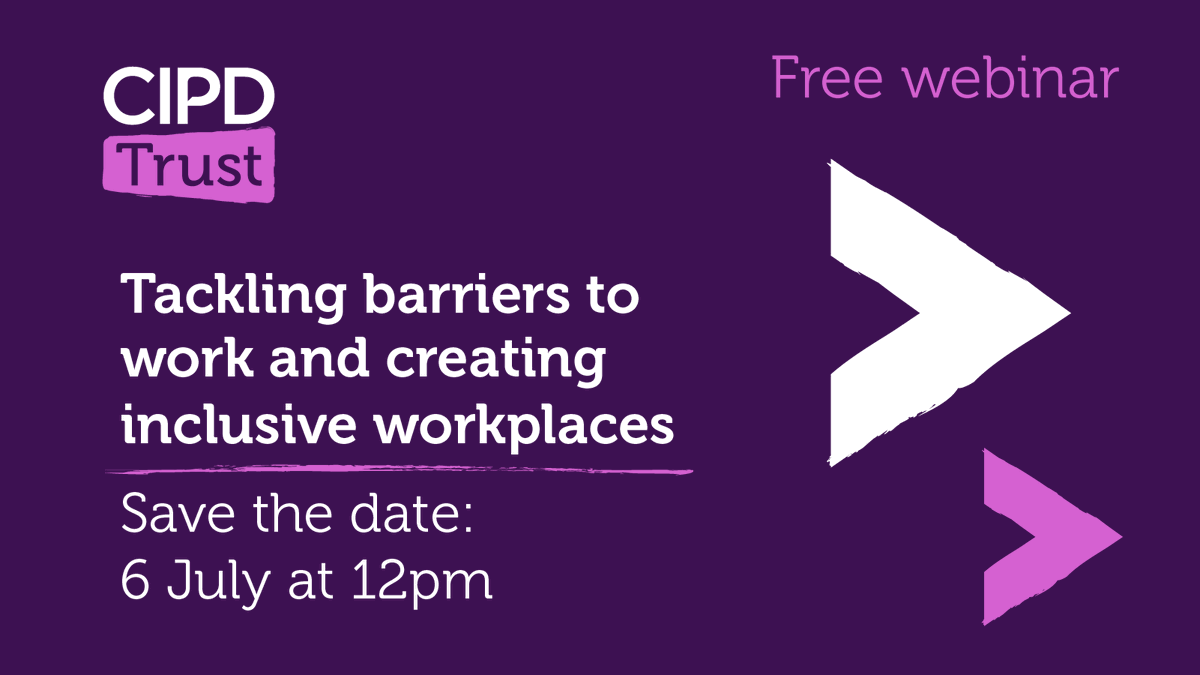 📣 People professionals, are you free at 12pm today? 

Join our free webinar and hear from our inspirational panellists about how you can make an impact in your workplace.

Sign up here 👉 rb.gy/dz1wr

#CIPD #HR #InclusiveRecruitment #PeopleProfession #Mentoring #EDI