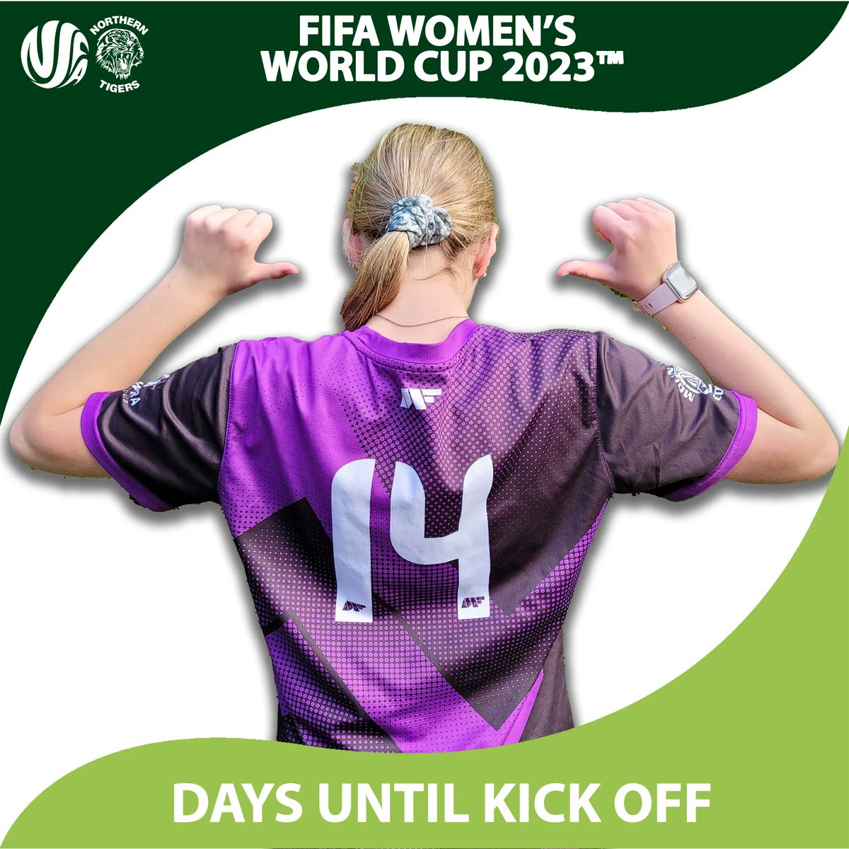 1️⃣4️⃣ DAYS UNTIL KICK OFF 2023 FIFA WOMEN'S WORLD CUP 🌏🏆 
Alanna Kennedy wears shirt 14 for the <a href="/TheMatildas/">CommBank Matildas</a>, with 108 caps under her belt, she's scored 8 goals for the Australian Women's National Team  and is currently playing for Manchester City. Peep 👀 Northern Galaxy FC
