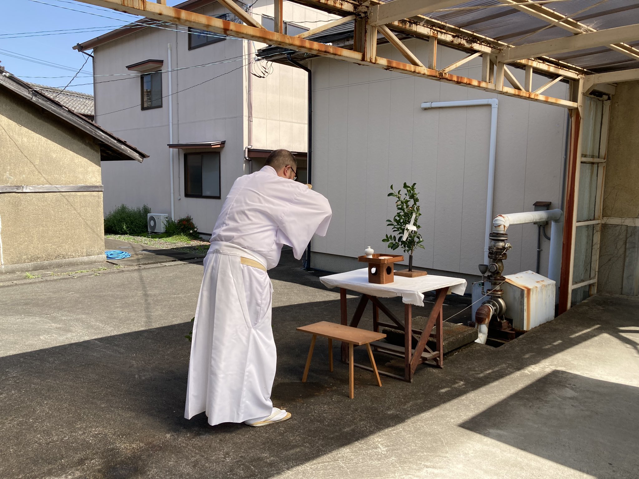 伊勢和紙 IseWashi the Japanese Paper Mill on Twitter "本日は伊勢和紙の工場敷地内にて「水祭