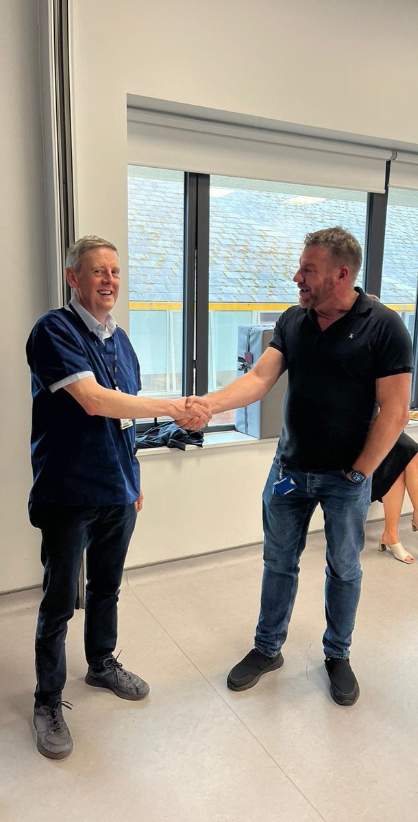 A moment in history at #Medel 
#ProfConalCunningham completed #12years as #ClinicalDirector #Medel and has handed over to #ProfDavidRobinson @stjamesdublin #thankyouandbestwishes from all !